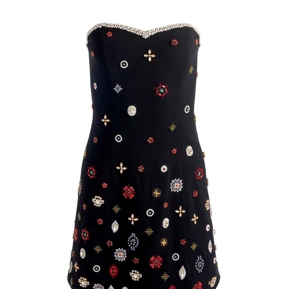 Alice + Olivia IVA EMBELLISHED MINI DRESS - Picture 3 of 3